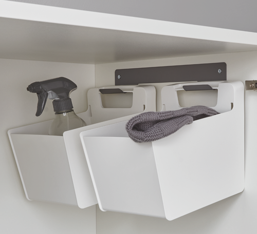 2 Utensilienbehälter mit Wandhalterung Laundry-Area UBWLA