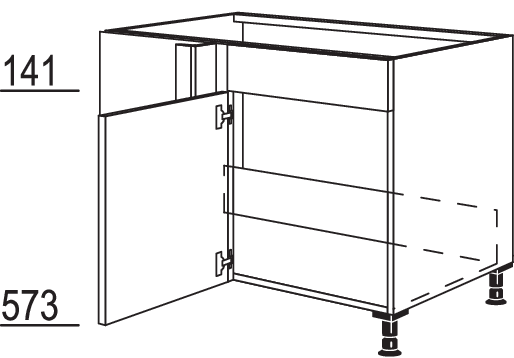 Spülen-Eckschrank SPUED100-50