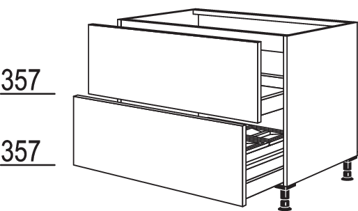 Spülen-Auszugschrank Flex 21 SPUD2A-ASF120