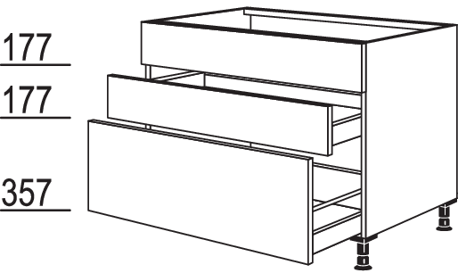 Spülen-Auszugschrank SPUDSA60