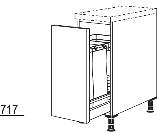 Baguetteschrank UABTD30