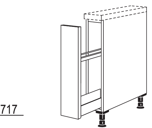Auszugschrank UABH15