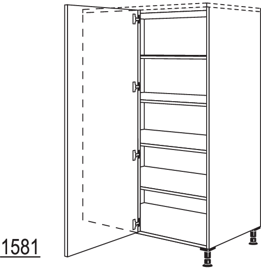 XL-Eck-Highboard HEF100-45-X