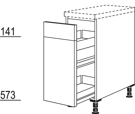 Auszugschrank UAM20