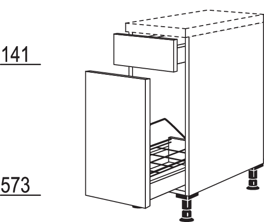 Auszugschrank UAF30