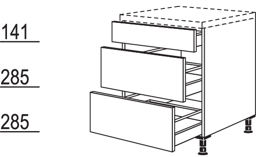 Auszugschrank UA100