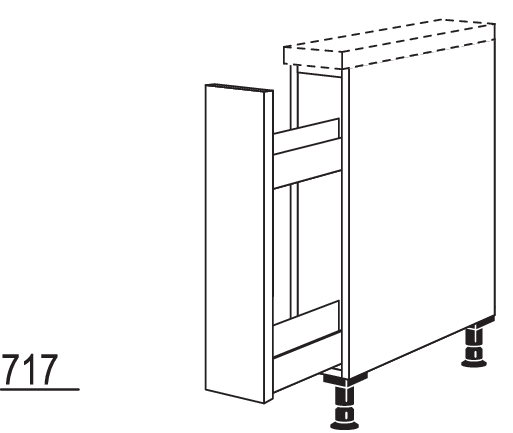 Auszugschrank UA15