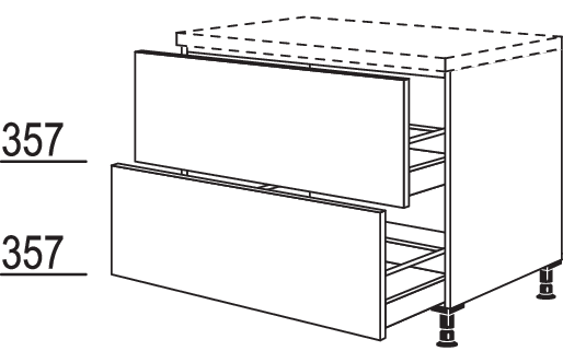 Auszugschrank U2DA30