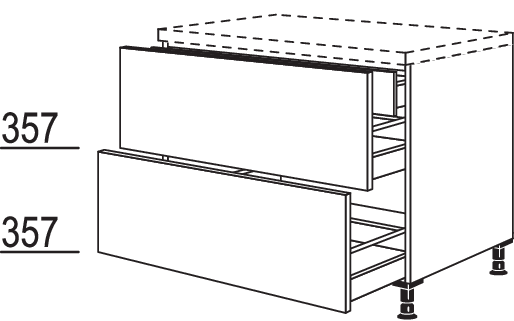 Auszugschrank UI2DA30