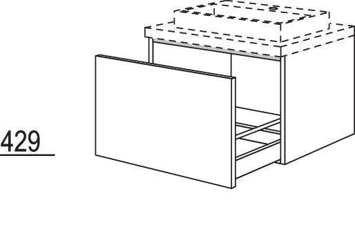 Waschtischschrank BWBA30-43