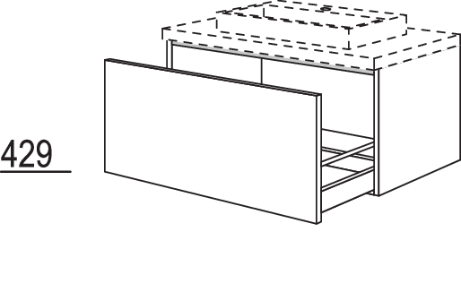 Waschtischschrank BWDA80-43