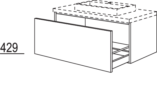 Waschtischschrank BWDA90-43