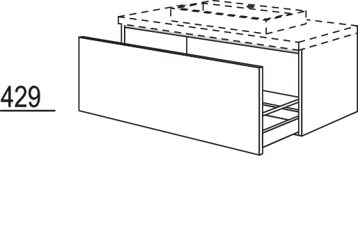 Waschtischschrank BWDA100-43