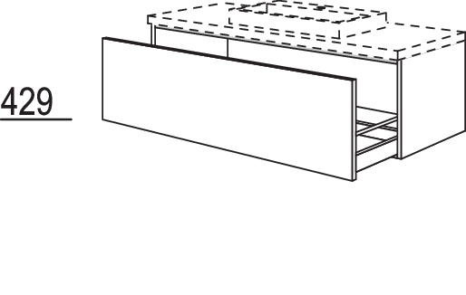Waschtischschrank BWDA120-43