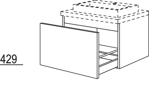 Waschtischschrank BWBA60-43