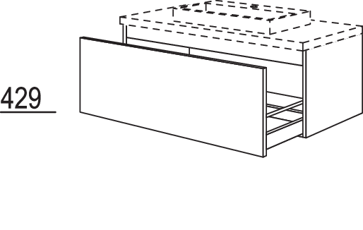 Waschtischschrank BWBA100-43