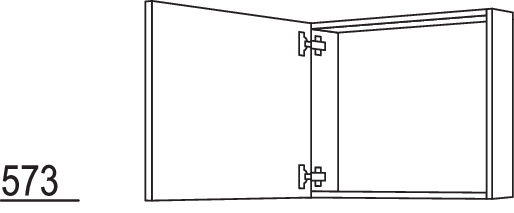 Wandschrank-Rahmenteil WRT45-58
