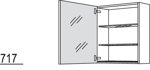 Spiegelschrank WBSP60-1
