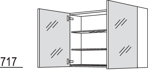 Spiegelschrank WBSP90-1