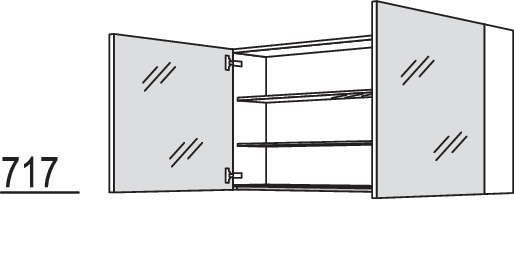 Spiegelschrank WBSP120-1