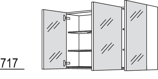 Spiegelschrank WBSP3100-1