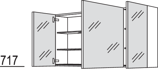 Spiegelschrank WBSP3120-1