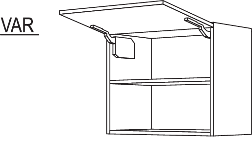 Wandschrank für Mikrowellengerät WM50-58