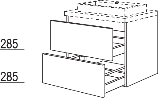 Waschtischschrank BWASA60-58
