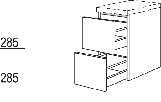 Auszugschrank BU2A80-58