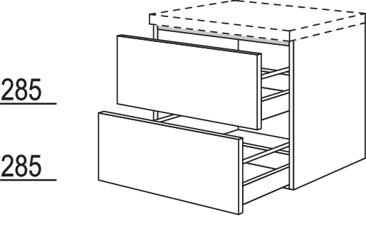 Auszugschrank BU2A60-58