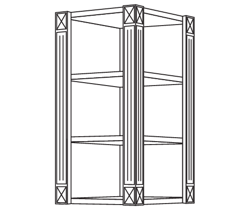 Abschlussregal Landhaus WRA-PI-1