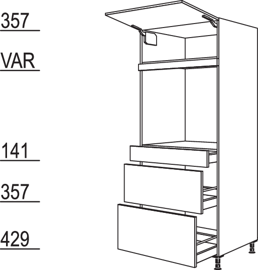 XL-Geräte-Umbau Backofen GDAOS2A76-1X