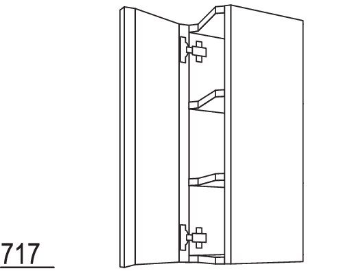 Wandschrank, diagonal WZ30-1