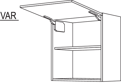 Wandschrank für Mikrowellengerät WM50-1