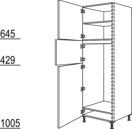 XL-Geräte-Umbau Kühl-Gefrierautomat NGS123G-1X