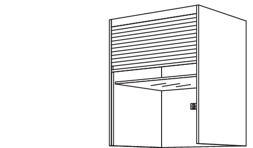 Aufsatzschrank Jalousie AJT60-75