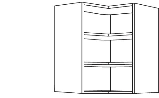 Wand-Eckregal WRE60-1