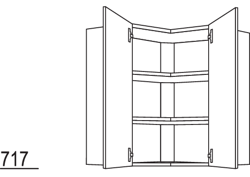 Wand-Eckschrank WE60-1