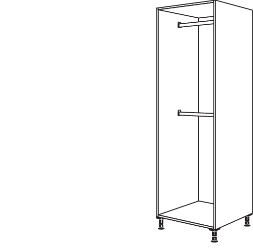 XL-Garderobenschrank HWG2O60-1X