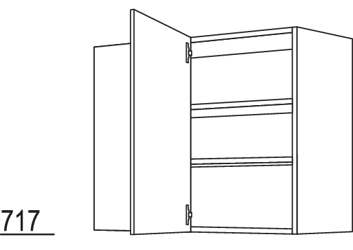 Wand-Eckschrank WE90-45-1