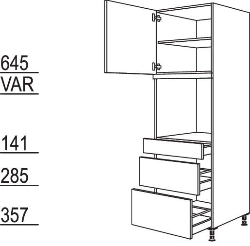 XL-Geräte-Umbau Backofen GOS2A-1X