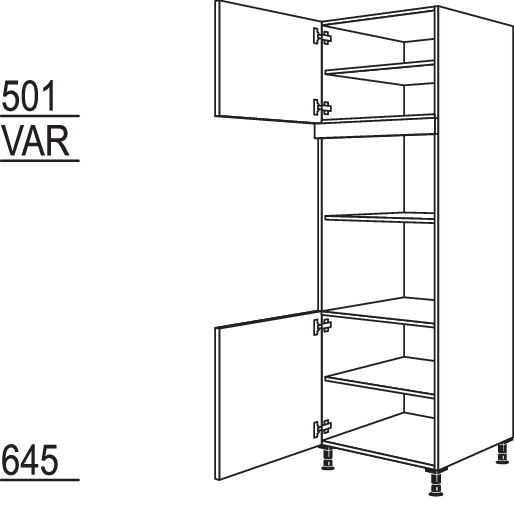 XL-Geräte-Umbau für Mikrowelle und Dampfgarer / Kompaktgerät GMDK-1X