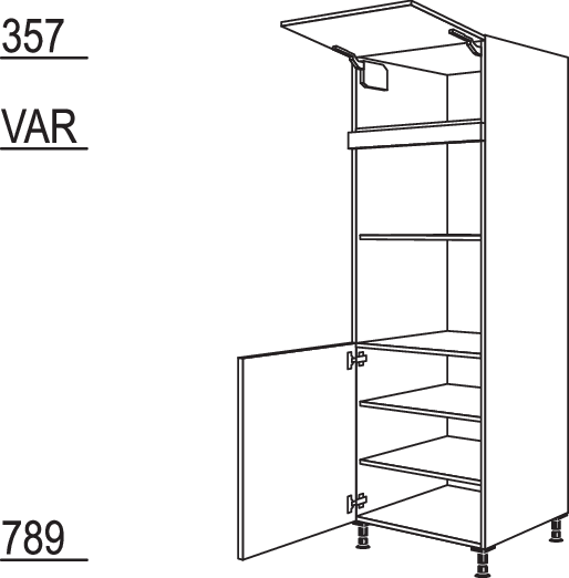 XL-Geräte-Umbau für Mikrowelle und Dampfgarer / Kompaktgerät GDMDK-1X