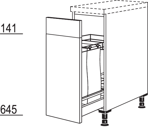 XL-Baguetteschrank UABT30-X