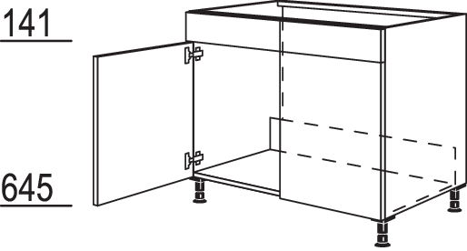 XL-Spülenschrank SPU100-X