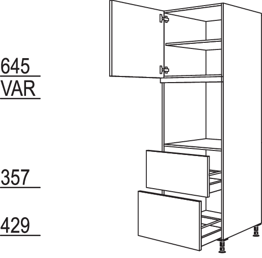 XL-Geräte-Umbau Backofen GDO2A-1X