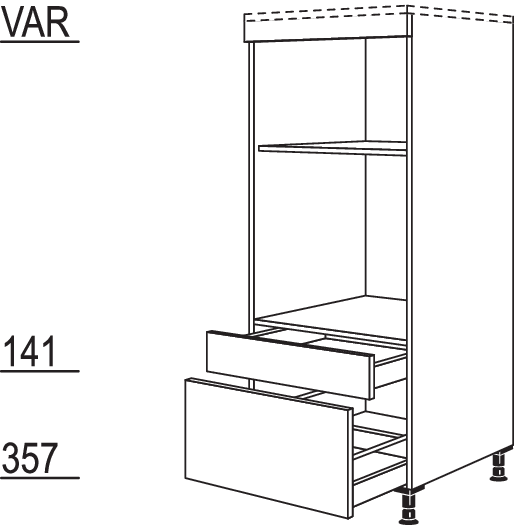 XL-Geräte-Umbau Backofen und Mikrowelle GMOSA-X