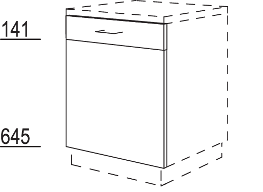 Verstiftete XL-Türfront GSB45-I-X