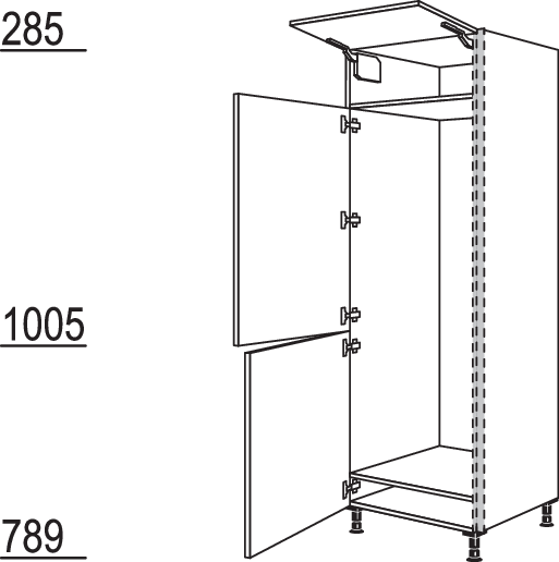 XL-Geräte-Umbau Kühl-Gefrierautomat NGS158-1X