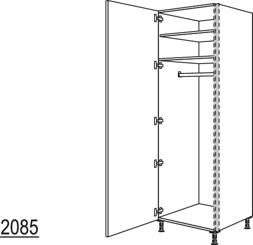 XL-Garderobenschrank NHSWGF60-1X